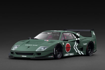 Ignition-Model 2023 Ferrari F40 LBWK LB-Works 40 #Japan Matte Green 1:18