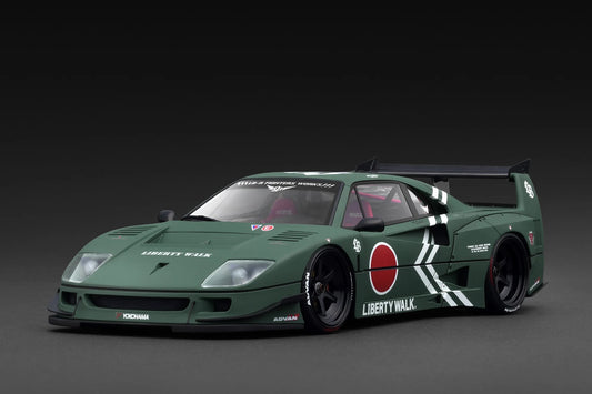 Ignition-Model 2023 Ferrari F40 LBWK LB-Works 40 #Japan Matte Green 1:18