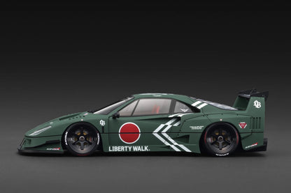 Ignition-Model 2023 Ferrari F40 LBWK LB-Works 40 #Japan Matte Green 1:18