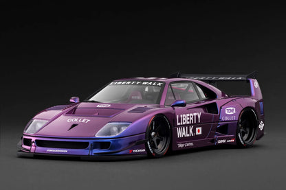 Ignition-Model Ferrari F40 LBWK LB-Works 40 Japan Midnight Purple Metallic 1:18