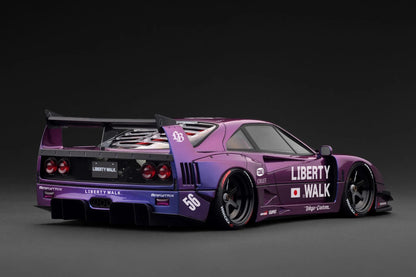 Ignition-Model Ferrari F40 LBWK LB-Works 40 Japan Midnight Purple Metallic 1:18