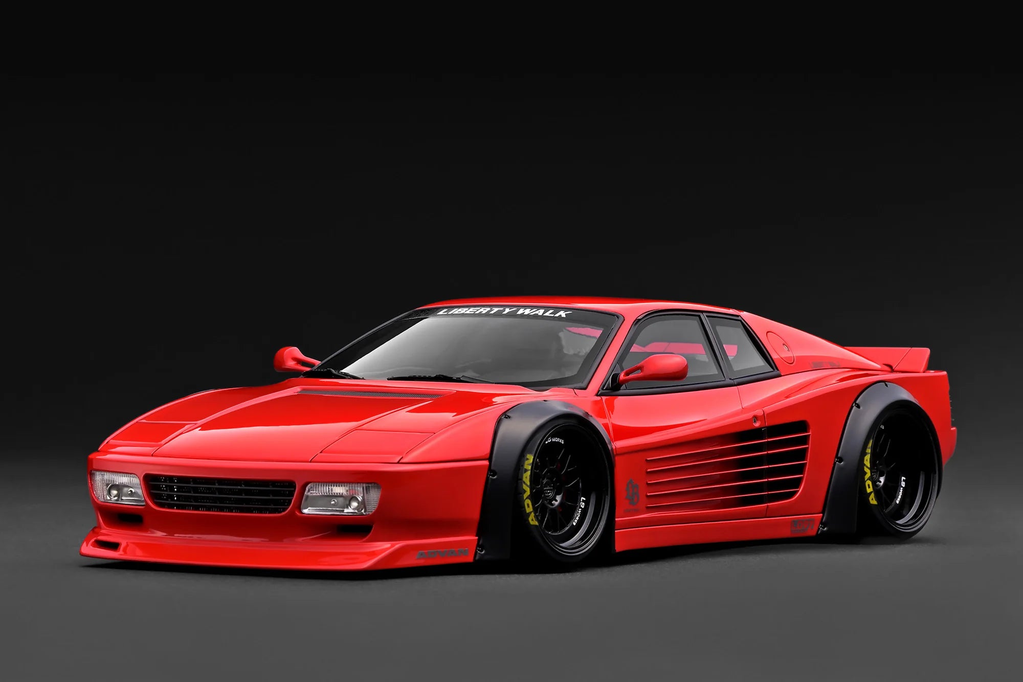 Ignition-Model Ferrari Testarossa 512 LBWK LB-Works Rosso Corsa Red w ...