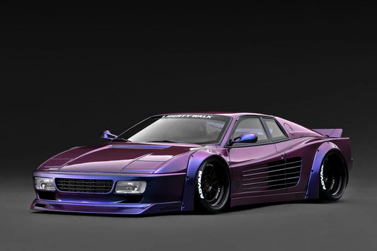 Ignition-Model Ferrari Testarossa 512 LBWK LB-Works Purple Metallic 1:18