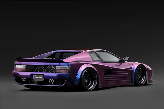 Ignition-Model Ferrari Testarossa 512 LBWK LB-Works Purple Metallic 1:18