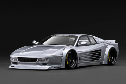 Ignition-Model Ferrari Testarossa 512 LBWK LB-Works Silver 1:18