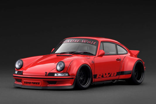 Ignition-Model Porsche 911 F Series Backdate RWB Coupe Red 1:18
