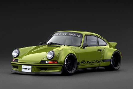 Ignition-Model Porsche 911 F Series Backdate RWB Coupe Green 1:18