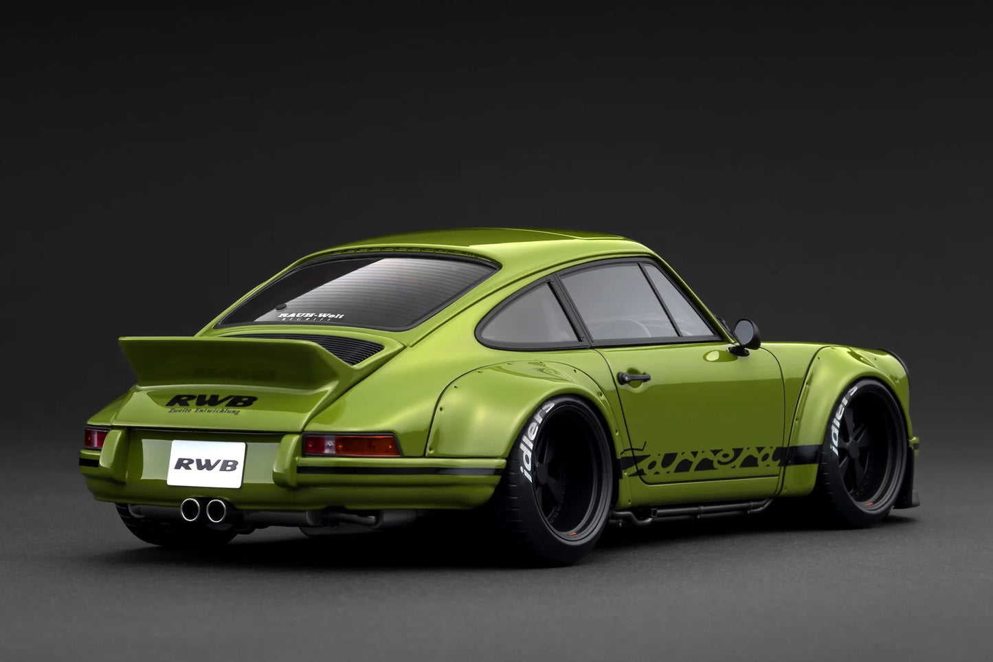 Ignition-Model Porsche 911 F Series Backdate RWB Coupe Green 1:18