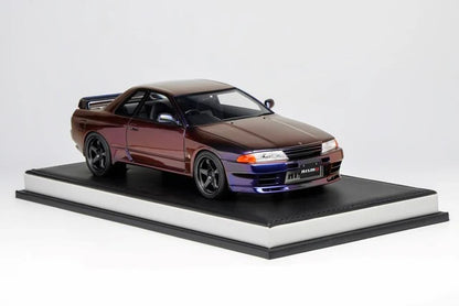 Motorhelix 1991 Nissan Skyline GT-R R32 (BNR32) Customized Version Midnight Purple 1:18
