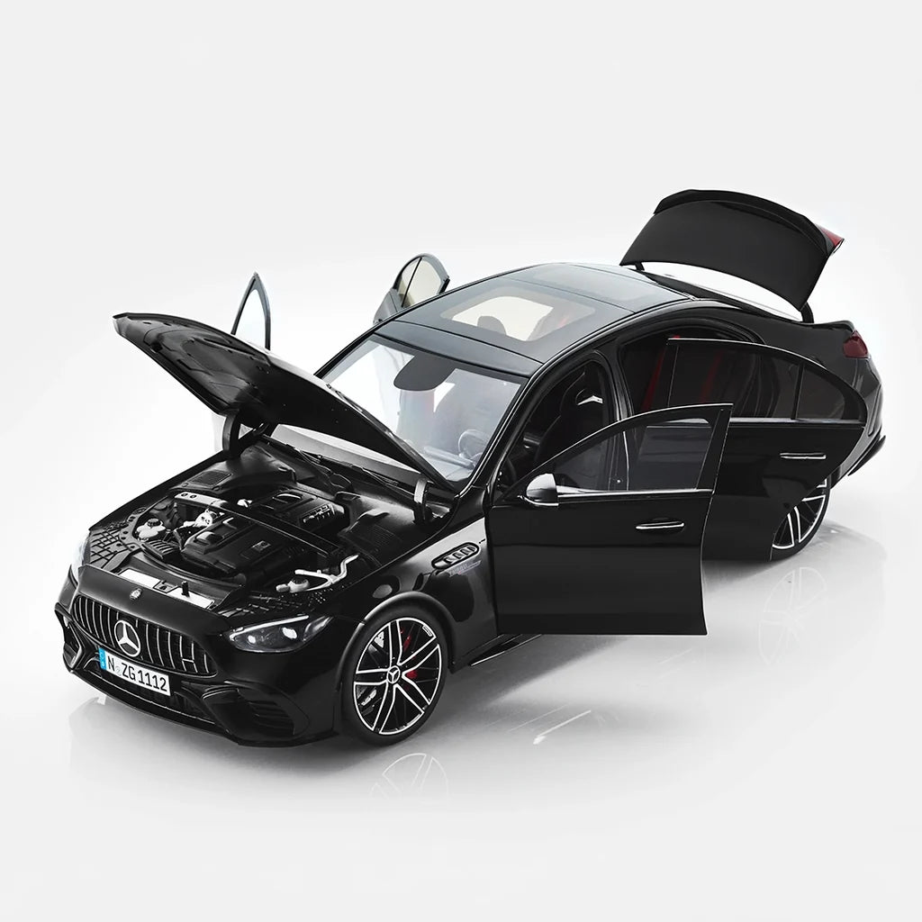 NZG Mercedes Benz C63 S AMG E Performance Sedan (W206) Obsidian Black 1:18