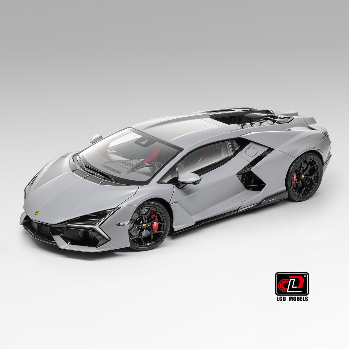 LCD 2024 Lamborghini Revuelto Matte Grey 1:18