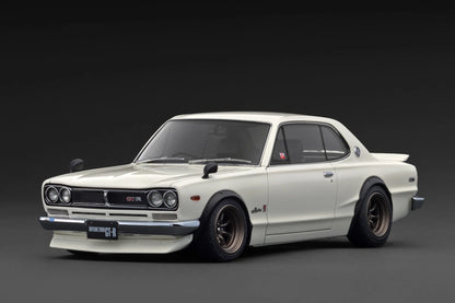 Ignition-Model Nissan Skyline 2000 GT-R (KPGC10) White Ivory 1:18