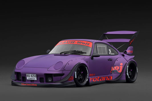 Ignition Model Porsche 993 RWB Widebody "Rotana" Matte Purple 1:18