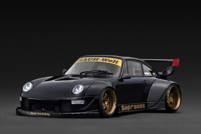 Ignition Model Porsche 993 RWB Widebody "Sopranos" Black 1:18