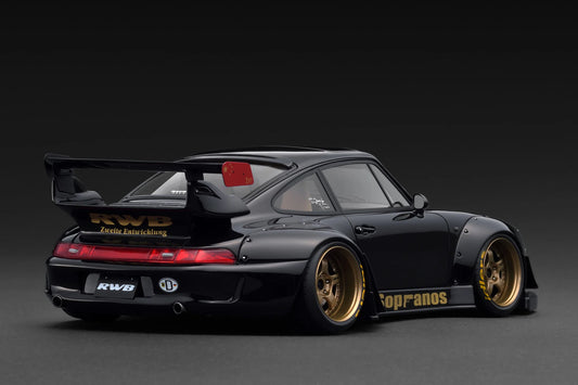 Ignition Model Porsche 993 RWB Widebody "Sopranos" Black 1:18