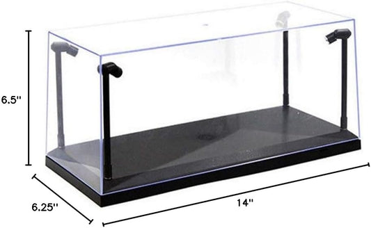 Triple 9 - Accessories - LED (Straight Poles) Display Case Acrylic w/ Black Plastic Base 1:18