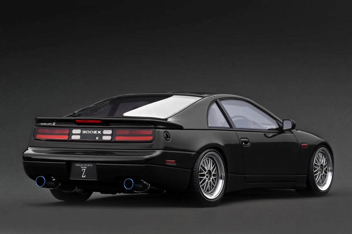 Ignition-Model Nissan Fairlady 300 ZX Z32 2by2 RHD w/ BBS LMs Black 1:18