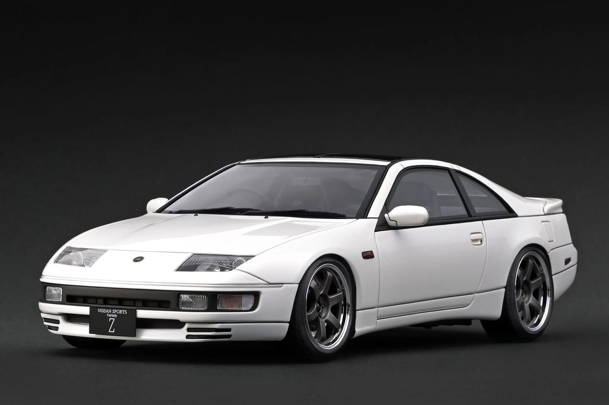 Ignition-Model Nissan Fairlady 300 ZX Z32 2by2 RHD w/ TE37 White 1:18