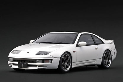Ignition-Model Nissan Fairlady 300 ZX Z32 2by2 RHD w/ TE37 White 1:18