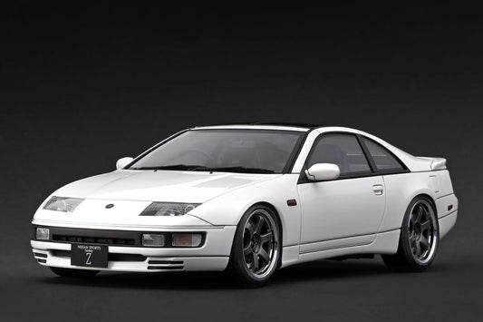 Ignition-Model Nissan Fairlady 300 ZX Z32 2by2 RHD w/ TE37 White 1:18