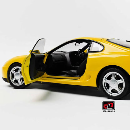 LCD Toyota Supra A80 Yellow 1:18
