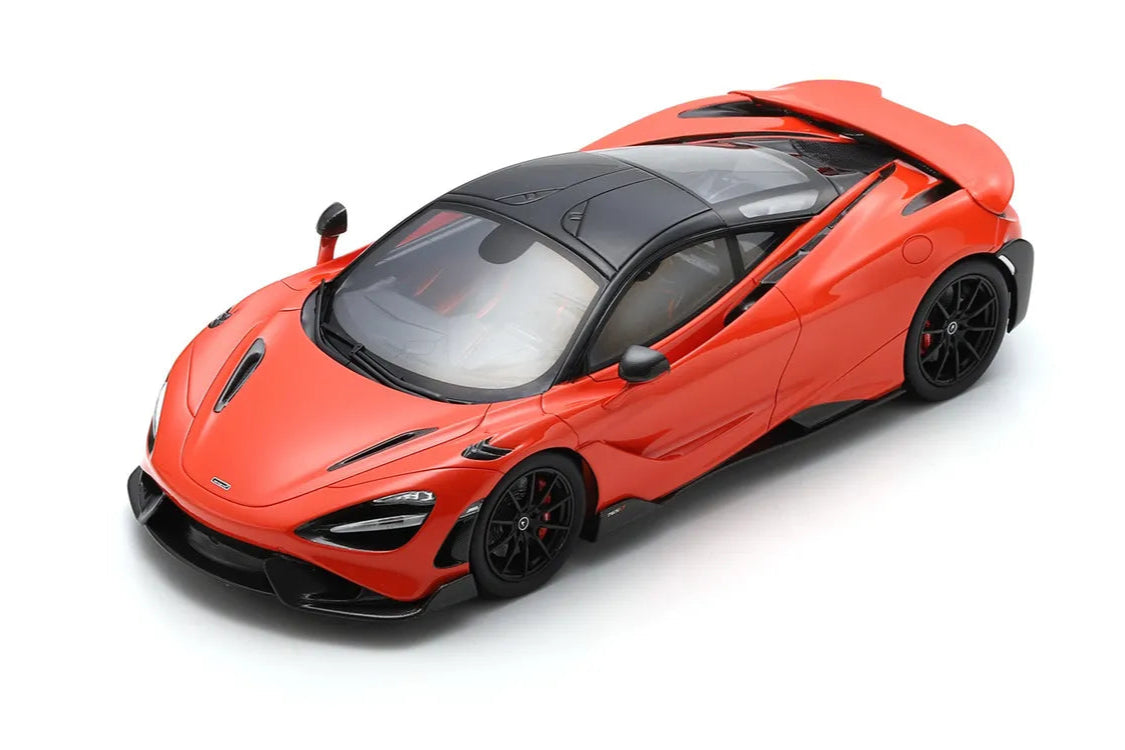 Schuco 2020 Mclaren 765LT Coupe Orange 1:18 WITH DISPLAY