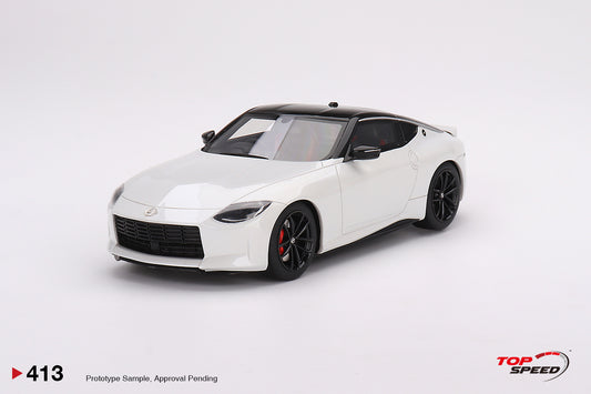 Topspeed 2023 Nissan Fairlady Z Version ST Everest White RHD 1:18