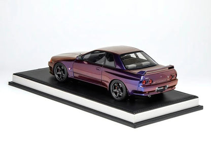 Motorhelix 1991 Nissan Skyline GT-R R32 (BNR32) Customized Version Midnight Purple 1:18