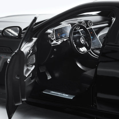 NZG Mercedes Benz C63 S AMG E Performance Sedan (W206) Obsidian Black 1:18
