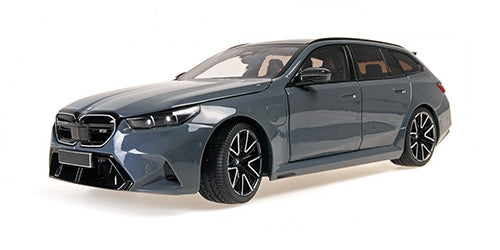 Minichamps 2024 BMW M5 Touring Wagon (G99) Brooklyn Grey Metallic 1:18