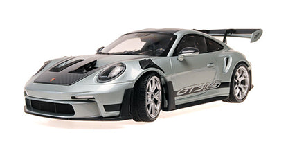 Minichamps 2023 Porsche 911 992 GT3 RS Grey Metallic w/ Weissach Package Silver 1:18