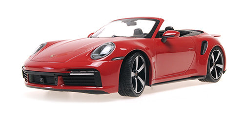 Minichamps 2020 Porsche 911 992 Turbo S Cabriolet Guards Red 1:18