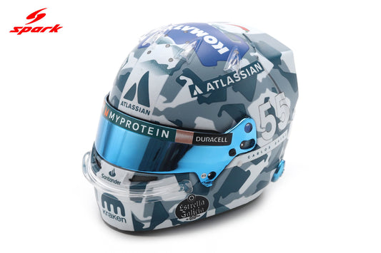 Spark-Model Williams Racing F1 Team Carlos Sainz Helmet British GP 2025 1:5