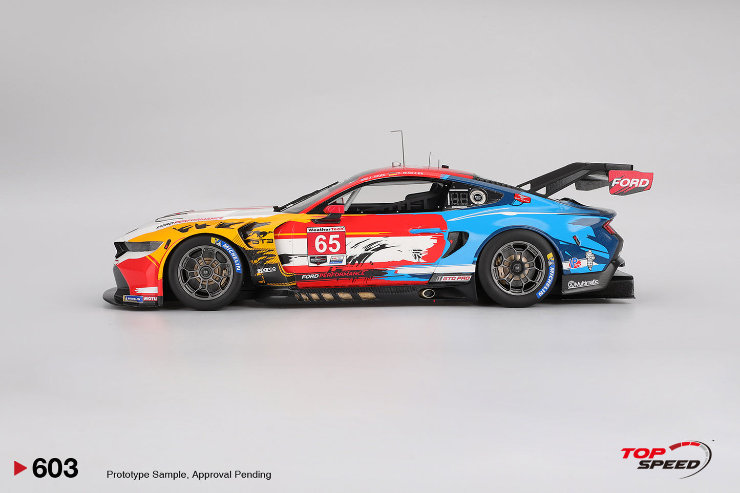 Topspeed Ford Mustang GT3 #65 Ford Multimatic Motorsports 2024 IMSA Laguna Seca 1:18