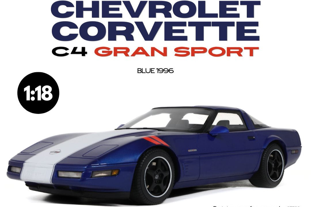 GT Spirit 1996 Chevy Corvette C4 Grand Sport Blue 1:18