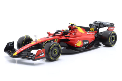Bburago Ferrari F1 SF-23 Team Scuderia Ferrari HP #55 World Champion 2023 (Sainz) 1:18