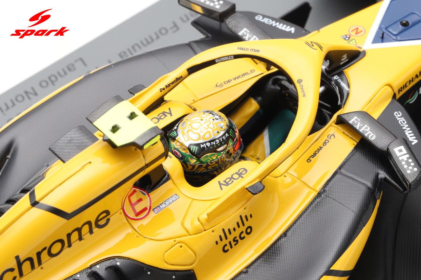Spark-Model Mclaren F1 Team MCL38 Lando Norris 4th Monaco GP 2024 1:18