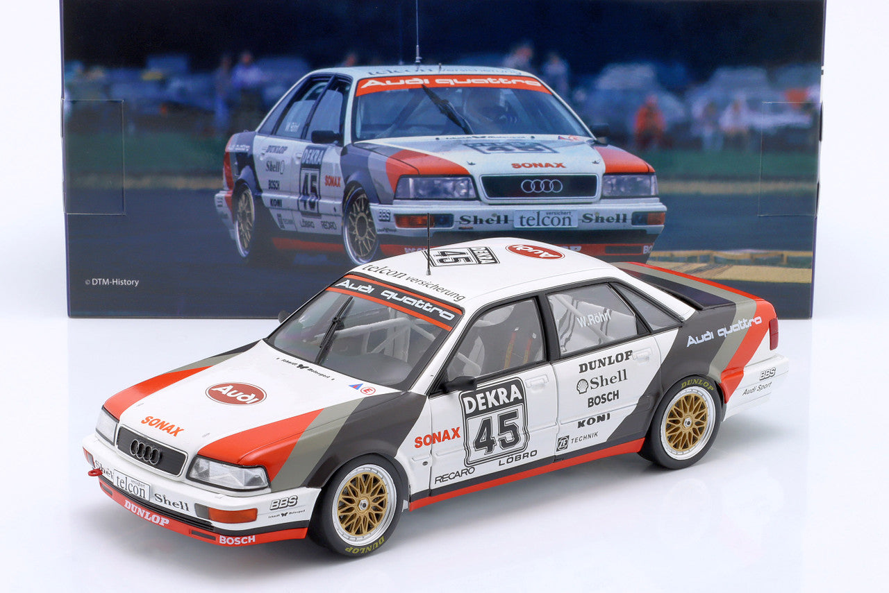 An Audi-limousine in the DTM 1990: Stuck and Röhrl write An Audi-limousine in the DTM 1990: Stuck and Röhrl write