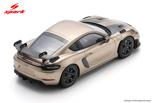 Spark-Model Porsche 718 Cayman GT4 RS w/ Weissach Package Gold Bronze Metallic 1:18 WITH DISPLAY