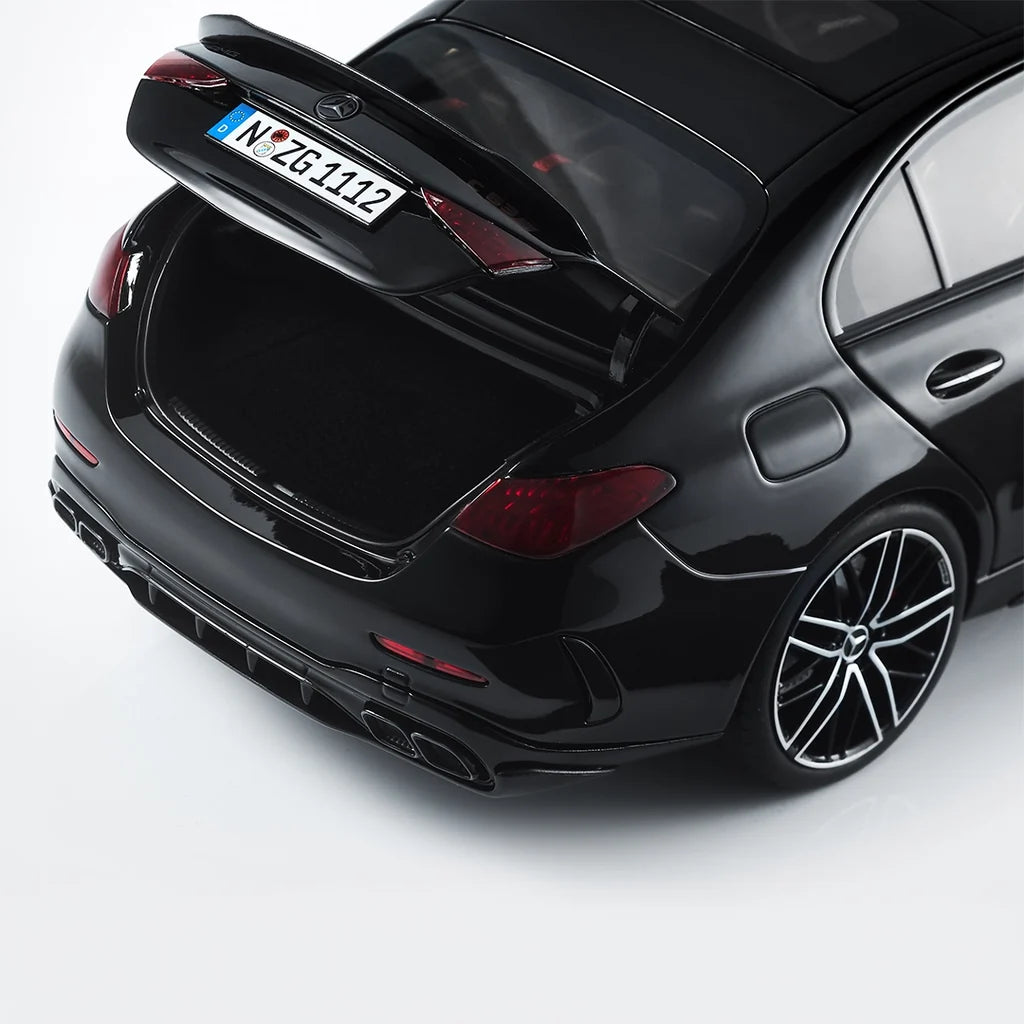 NZG Mercedes Benz C63 S AMG E Performance Sedan (W206) Obsidian Black 1:18