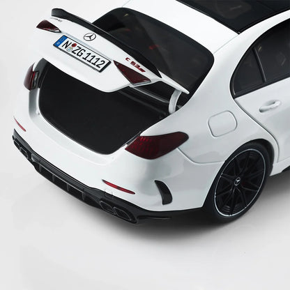 NZG Mercedes Benz C63 S AMG E Performance Sedan (W206) Opalith White 1:18