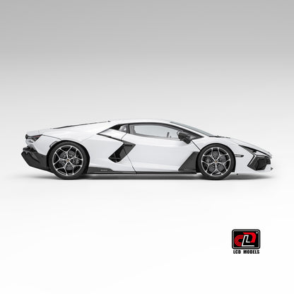 LCD 2024 Lamborghini Revuelto White 1:18