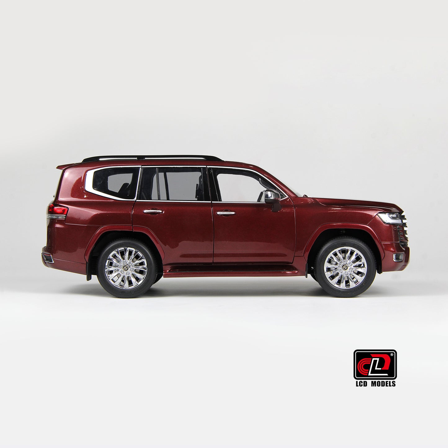 LCD Toyota Land Cruiser 300-ZX Dark Red 1:18