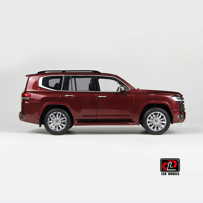 LCD Toyota Land Cruiser 300-ZX Dark Red 1:18
