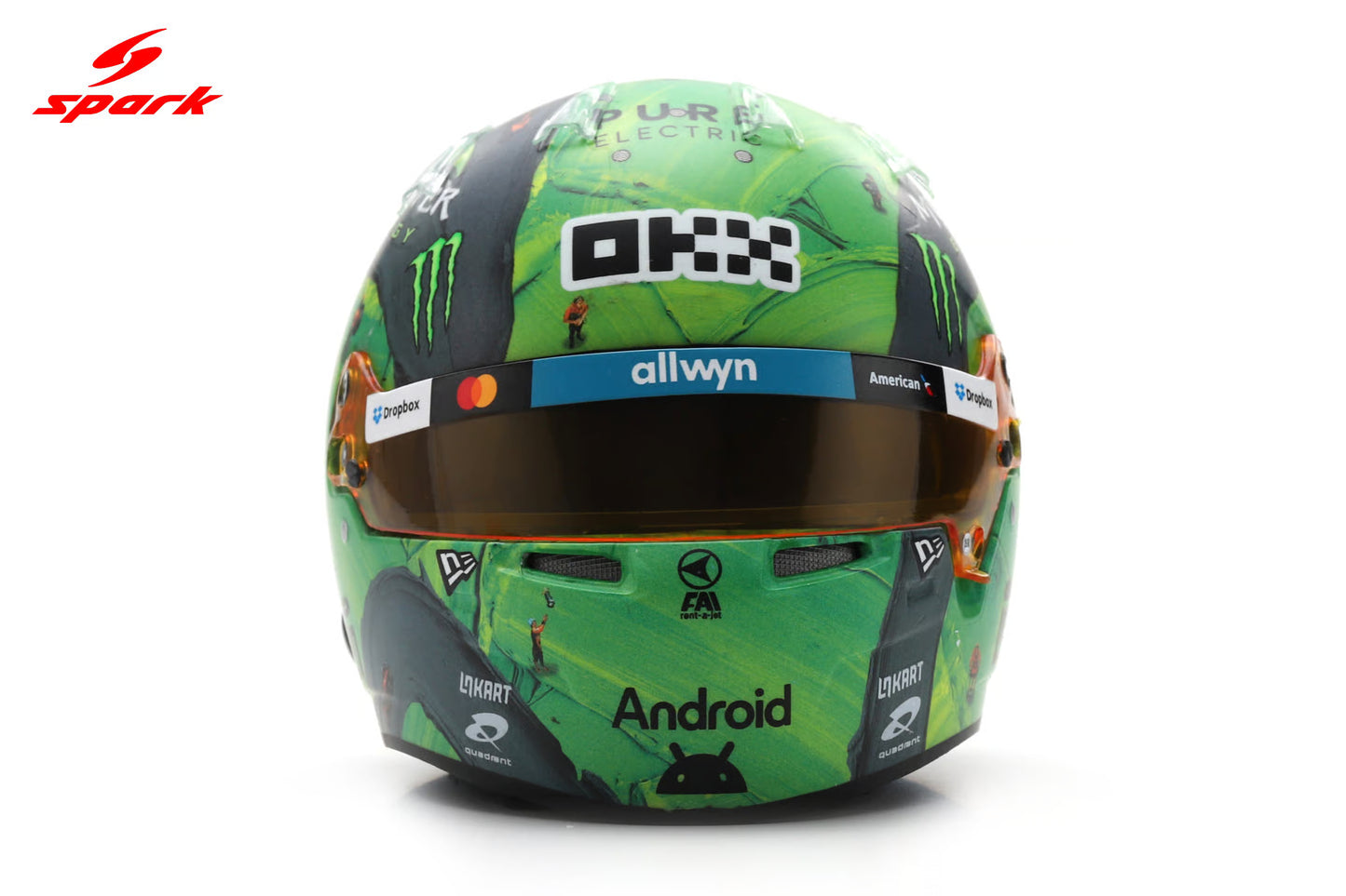 Spark-Model Mclaren F1 Team MCL39 L. Norris Helmet Las Vegas 2025 1:5