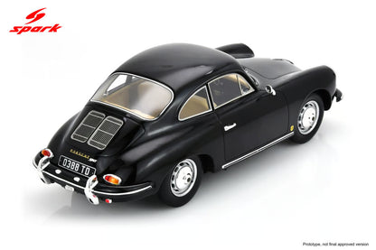 Spark Model Porsche 356 BT6 Black 1:18 WITH DISPLAY