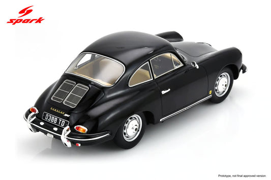 Spark Model Porsche 356 BT6 Black 1:18 WITH DISPLAY