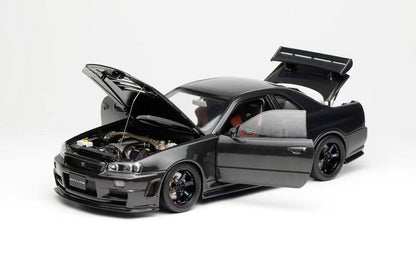 Motorhelix 1999 Nissan Skyline GT-R R34 Customized Version Full Carbon Fiber 1:18