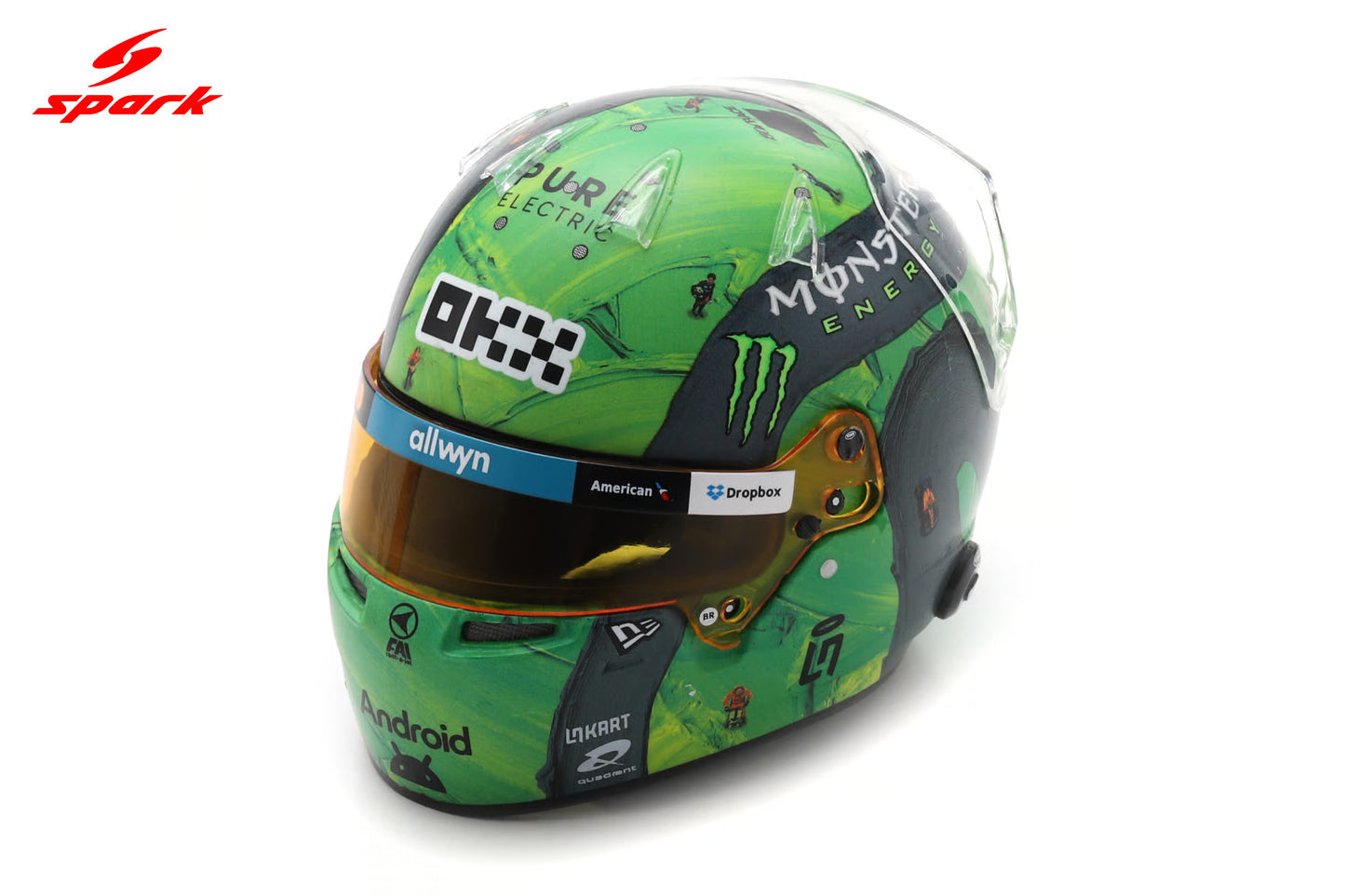 Spark-Model Mclaren F1 Team MCL39 L. Norris Helmet Las Vegas 2025 1:5
