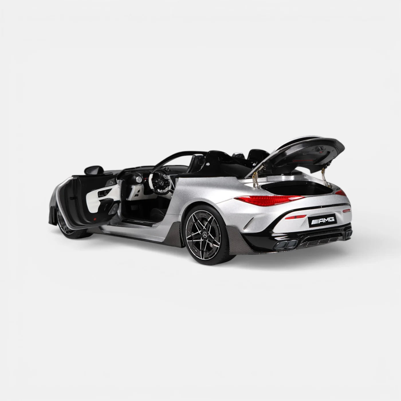 NZG 2025 Mercedes Benz AMG Purespeed SL63 Hightech Silver 1:18